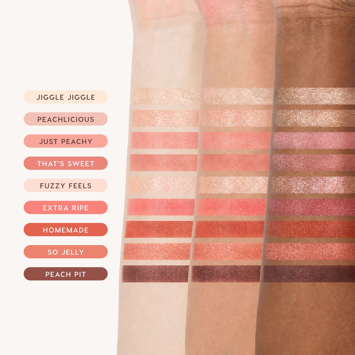 Palette and Jelly Much Sparkling Peach