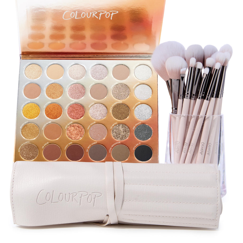 Shadow Palette & Brush Set Metallic Mood