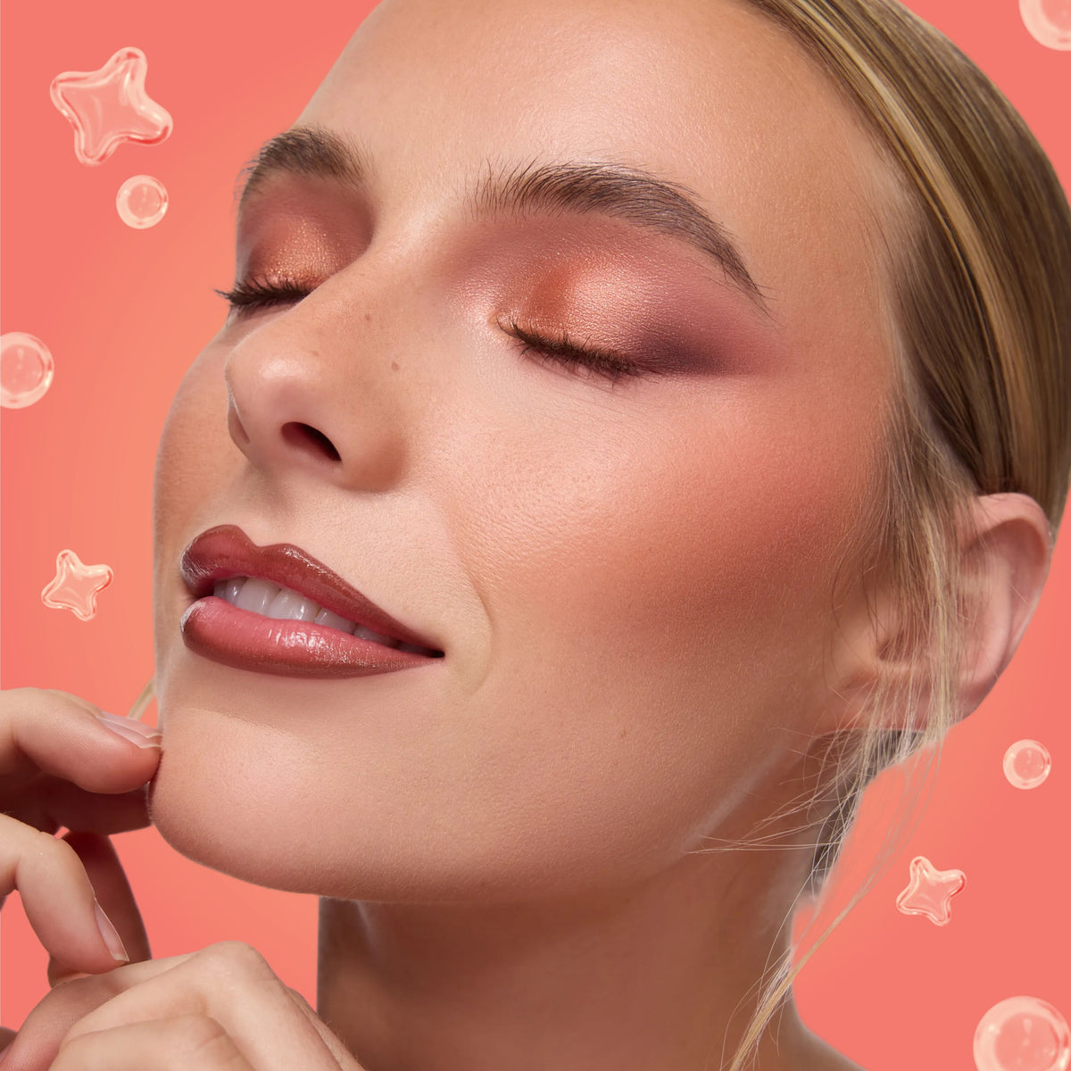Palette + Liquid Blush + Fresh Kiss Peachy Perfection