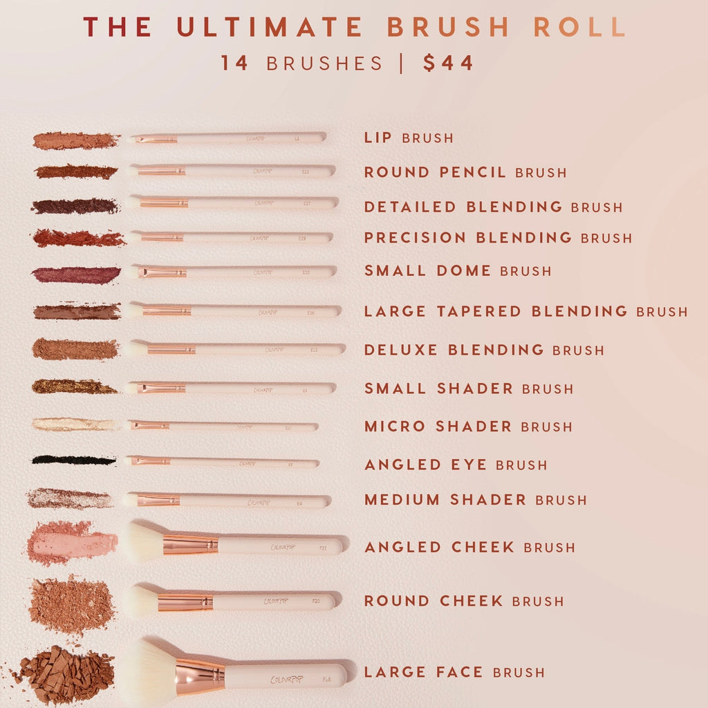 Makeup Brush Kit Ultimate Brush Roll
