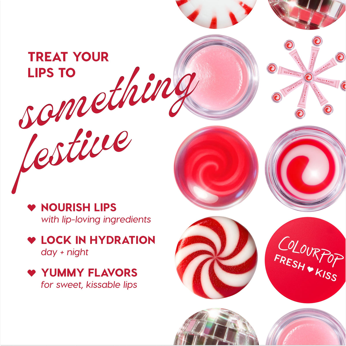 Fresh Kiss Glossy Balm Candy Cane