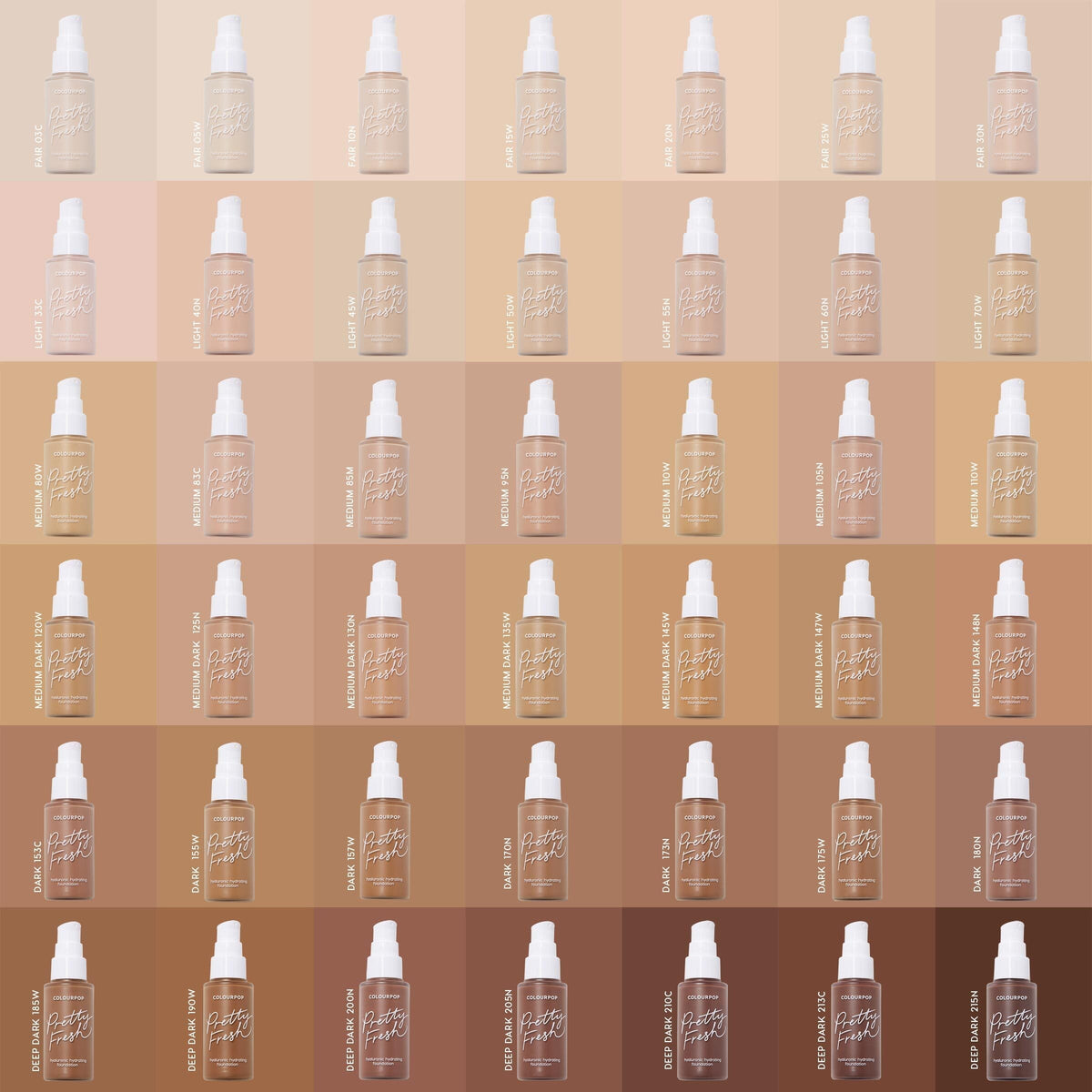 Pretty Fresh Hyaluronic Hydrating Foundation Light 55 N