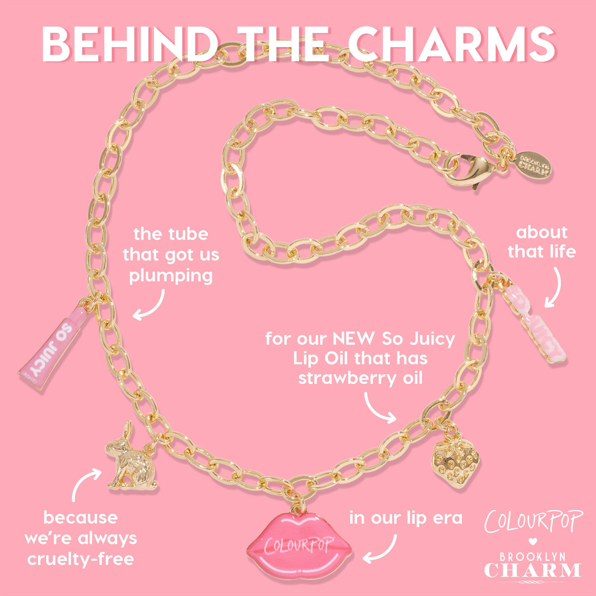 Necklace Brooklyn Charm x ColourPop Necklace