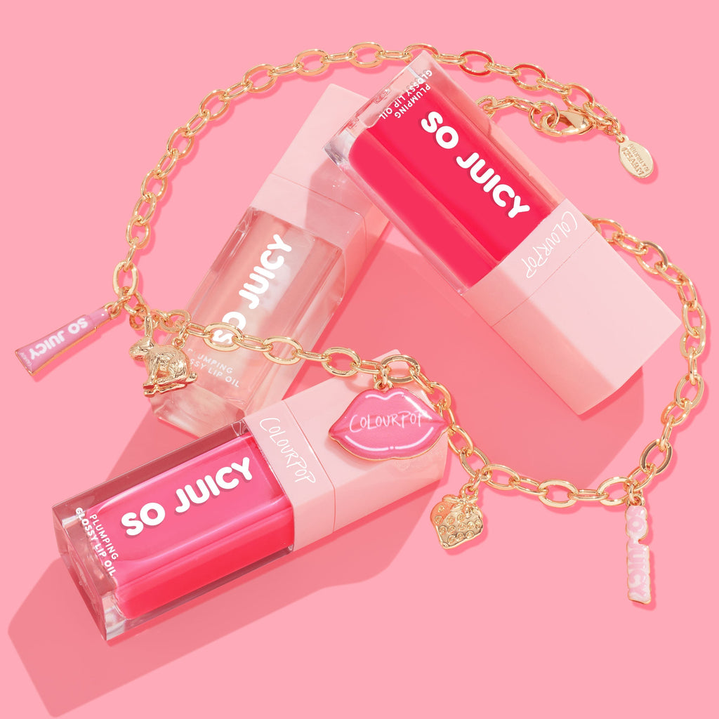 So Juicy Lip Oil and Necklace Set Charmed and Juicy