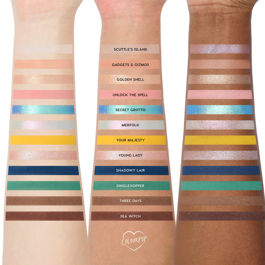 Full Collection Set ColourPop and The Little Mermaid