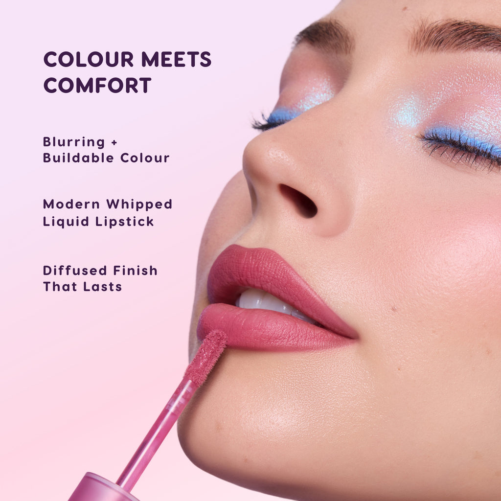 Cloud Whip Blurring Liquid Lipstick On Cloud 9