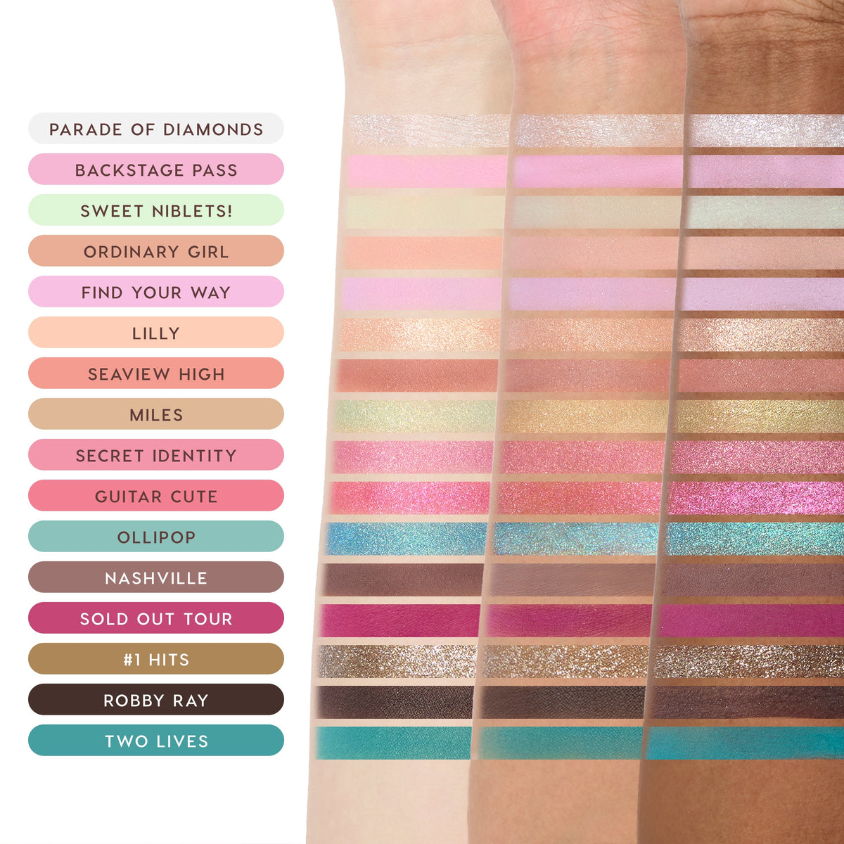 Full Collection Set Hannah Montana X ColourPop Collection