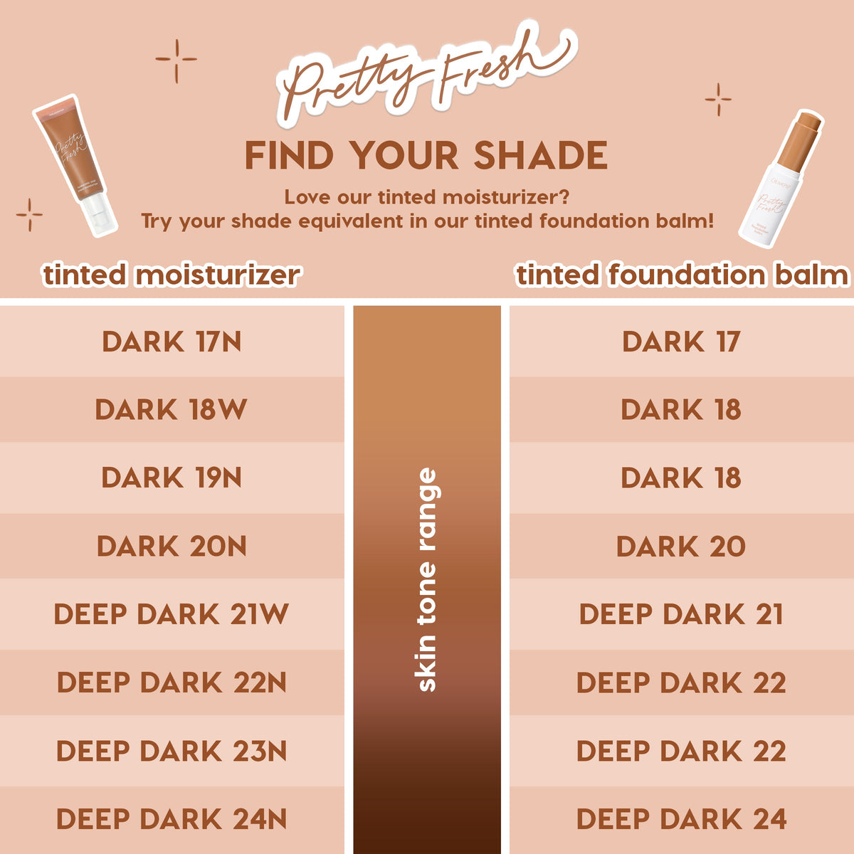 Pretty Fresh Tinted Foundation Balm Deep Dark 24