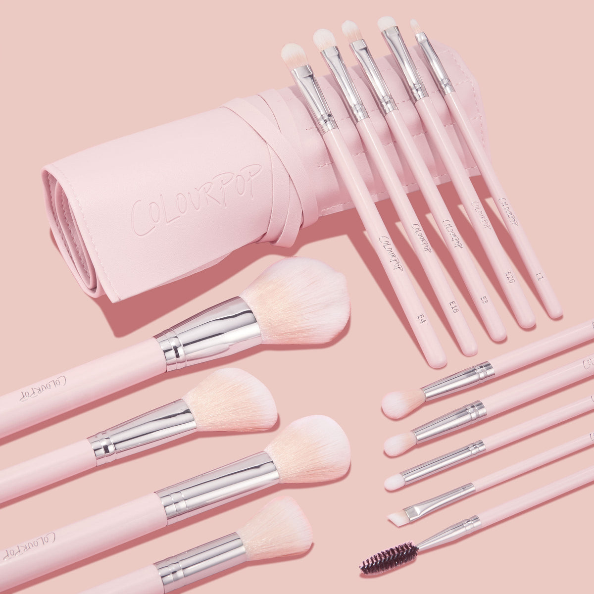 Makeup Brush Kit Smoke 'N Roses Brush Roll