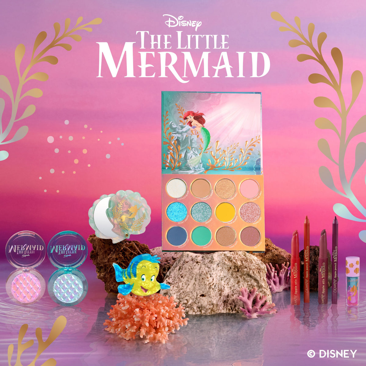 Full Collection Set ColourPop and The Little Mermaid