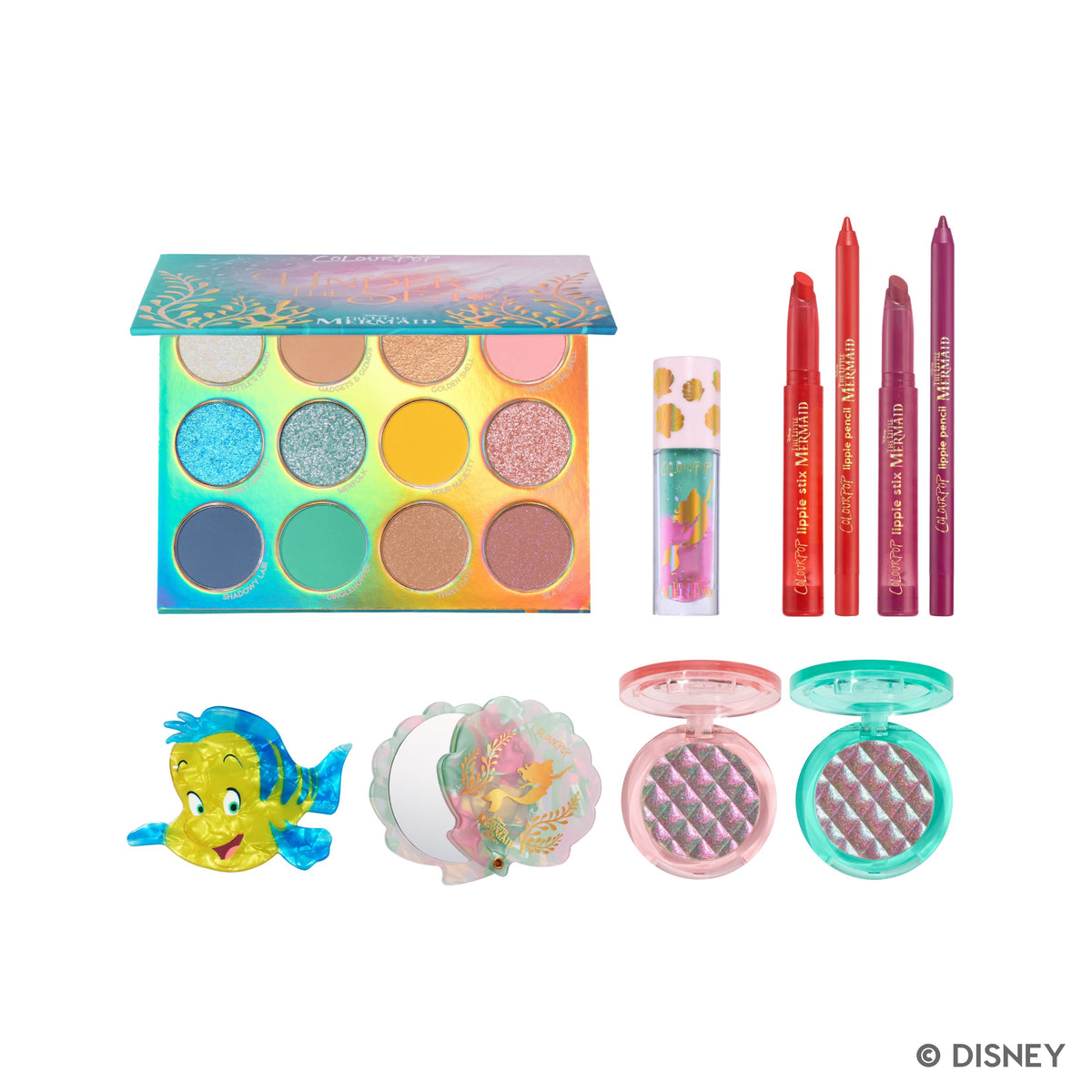 Full Collection Set ColourPop and The Little Mermaid