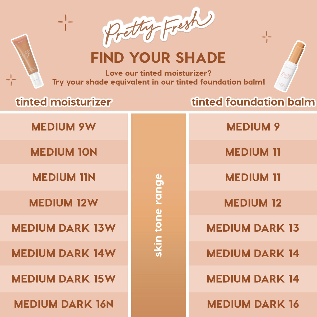 Pretty Fresh Tinted Foundation Balm Medium 12