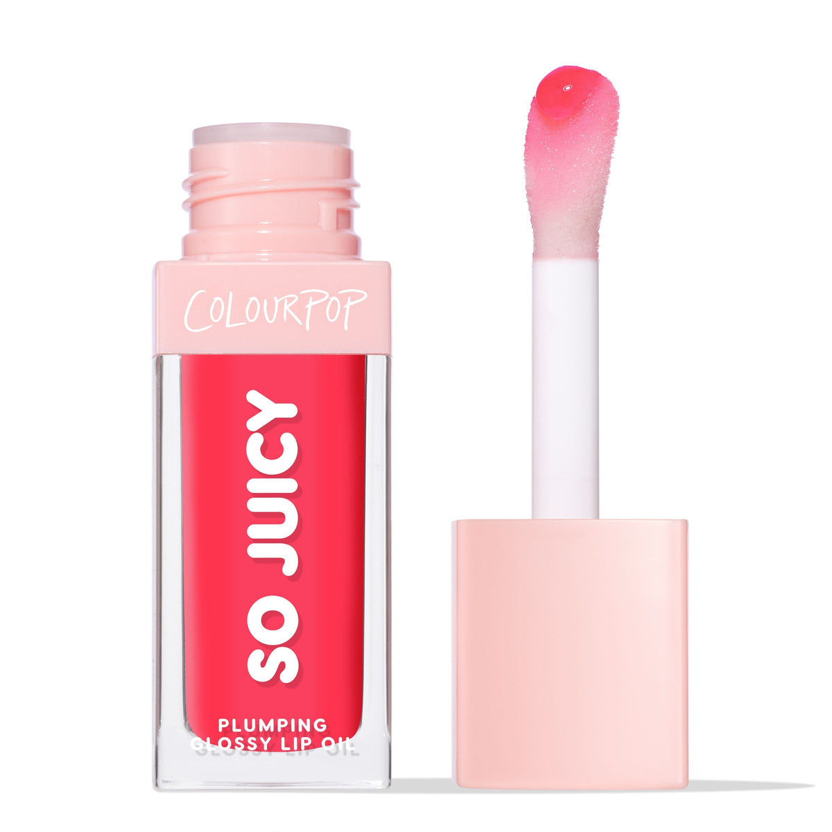 So Juicy Plumping Glossy Lip Oil Flirty Text
